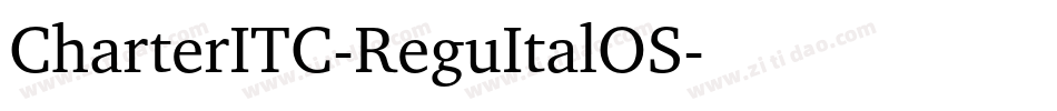 CharterITC-ReguItalOS字体转换