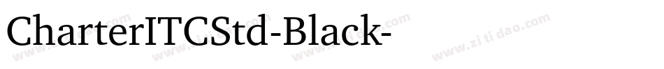 CharterITCStd-Black字体转换