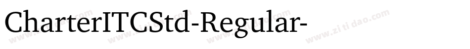 CharterITCStd-Regular字体转换
