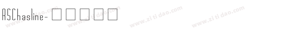 RSChasline字体转换