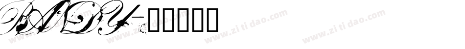 BANDY字体转换
