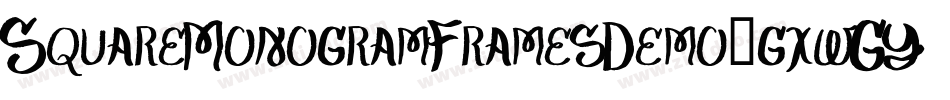 SquareMonogramFramesDemo-gxwGY字体转换