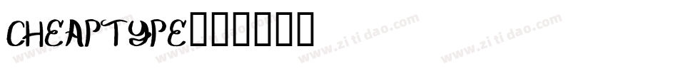 cheaptype字体转换