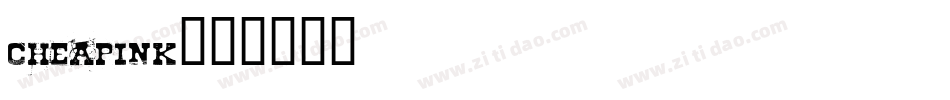 cheapink字体转换