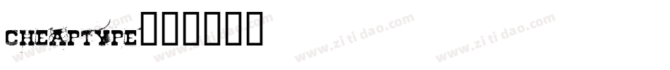 cheaptype字体转换