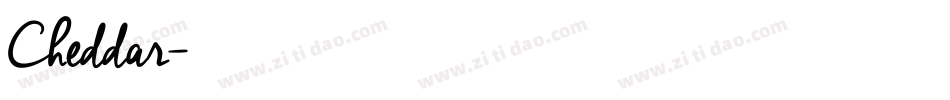 Cheddar字体转换