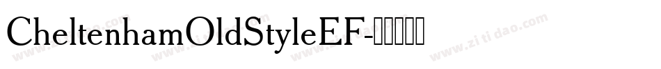 CheltenhamOldStyleEF字体转换