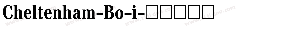 Cheltenham-Bo-i字体转换