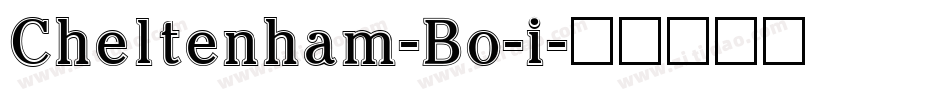 Cheltenham-Bo-i字体转换