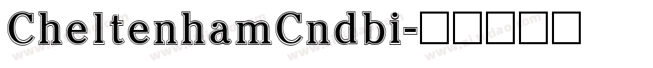 CheltenhamCndbi字体转换