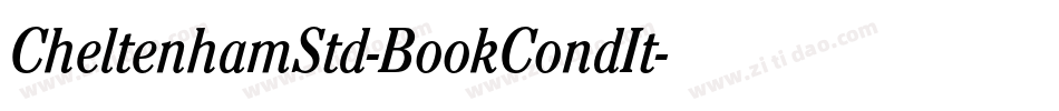 CheltenhamStd-BookCondIt字体转换
