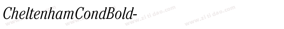 CheltenhamCondBold字体转换