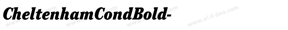 CheltenhamCondBold字体转换