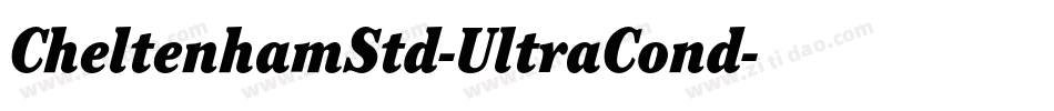 CheltenhamStd-UltraCond字体转换