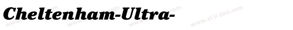 Cheltenham-Ultra字体转换