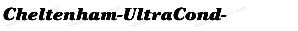 Cheltenham-UltraCond字体转换