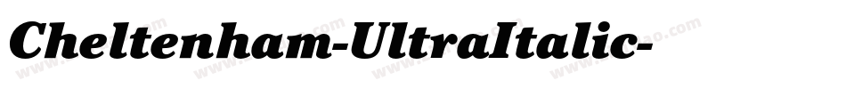 Cheltenham-UltraItalic字体转换