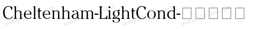 Cheltenham-LightCond字体转换