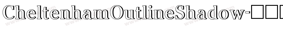 CheltenhamOutlineShadow字体转换