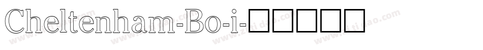 Cheltenham-Bo-i字体转换