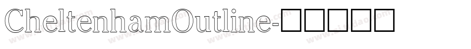 CheltenhamOutline字体转换