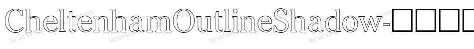CheltenhamOutlineShadow字体转换