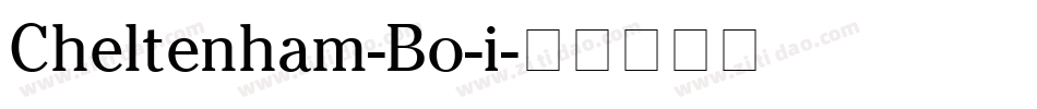 Cheltenham-Bo-i字体转换