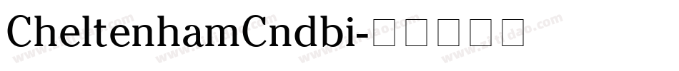 CheltenhamCndbi字体转换