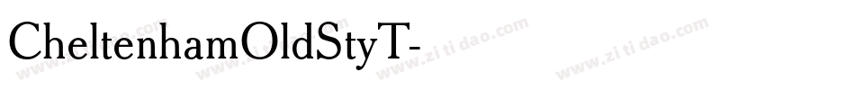 CheltenhamOldStyT字体转换