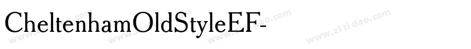 CheltenhamOldStyleEF字体转换
