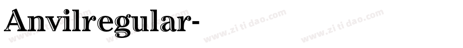Anvilregular字体转换 Anvilregular字体转换