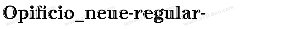 Opificio_neue-regular字体转换