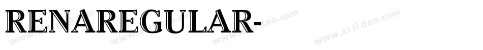 RENAREGULAR字体转换