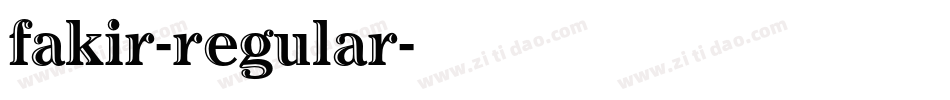 fakir-regular字体转换