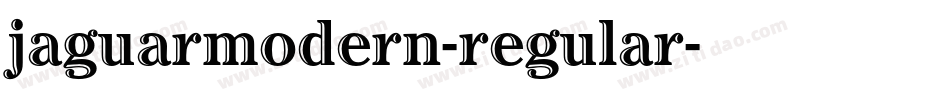 jaguarmodern-regular字体转换