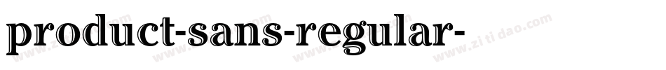 product-sans-regular字体转换