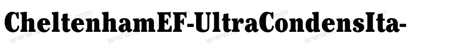 CheltenhamEF-UltraCondensIta字体转换