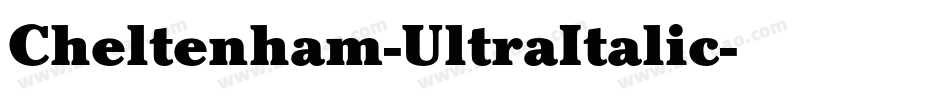 Cheltenham-UltraItalic字体转换