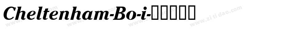 Cheltenham-Bo-i字体转换