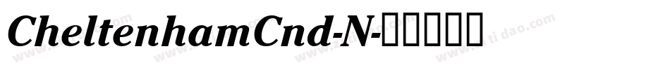 CheltenhamCnd-N字体转换