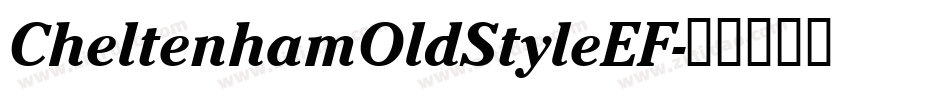CheltenhamOldStyleEF字体转换