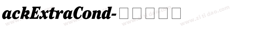 ackExtraCond字体转换