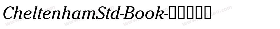 CheltenhamStd-Book字体转换