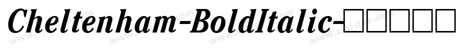 Cheltenham-BoldItalic字体转换