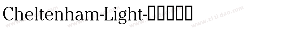 Cheltenham-Light字体转换
