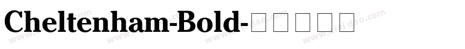 Cheltenham-Bold字体转换