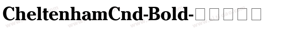 CheltenhamCnd-Bold字体转换