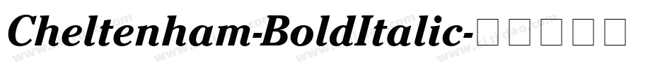 Cheltenham-BoldItalic字体转换