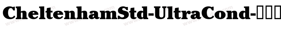 CheltenhamStd-UltraCond字体转换