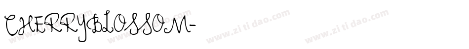 CHERRYBLOSSOM字体转换